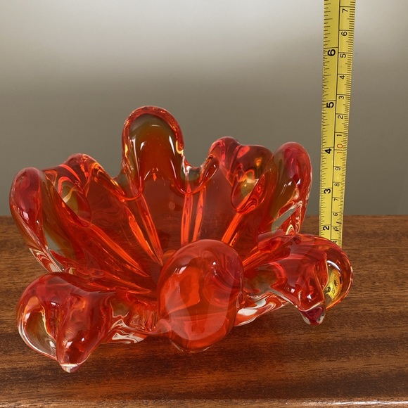 Glass Art Dish Exc Condition - Picture 7 of 8